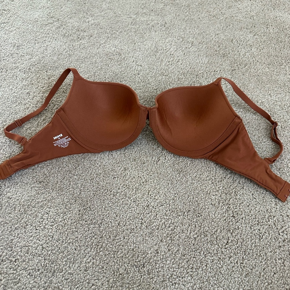 Skims burnt orange push up Bra 32D